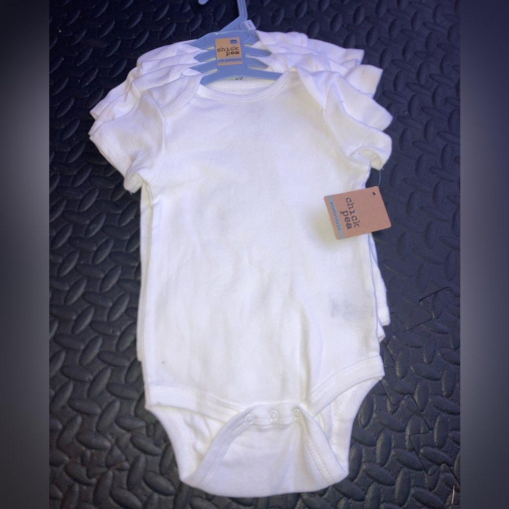 NEW 18 month White onesies 4 pack